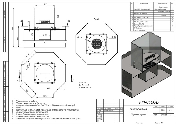 Напольный биокамин Firezo Oktagon